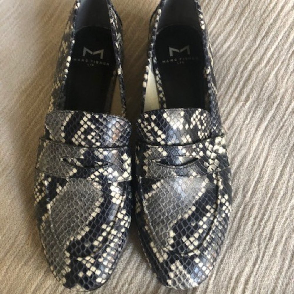 Marc Fisher Snakeskin Loafers